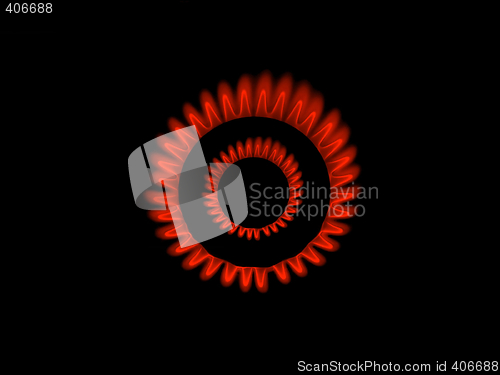 Image of Gas burner flames