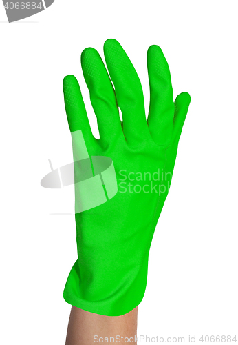 Image of protective rubber glove