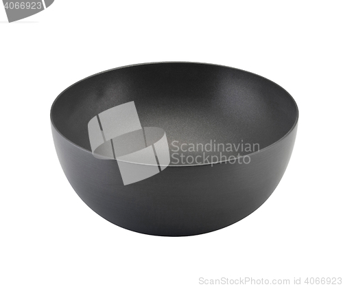 Image of black bowl isolated on white