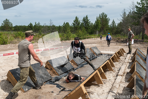 Image of Participants carry out anti-gravitation exercise