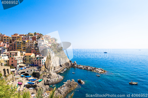 Image of Manarola in Cinque Terre, Italy - July 2016 - The most eye-catch