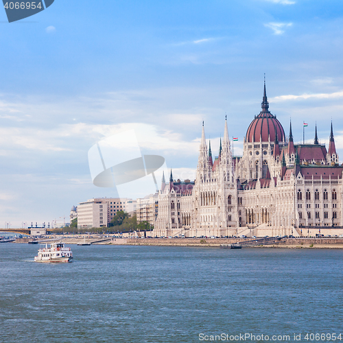 Image of Budapest parliament view