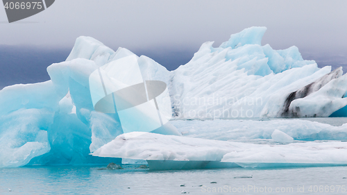 Image of Jokulsarlon is a large glacial lake in southeast Iceland