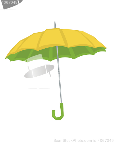 Image of Open classic elegant umbrella vector illustration.