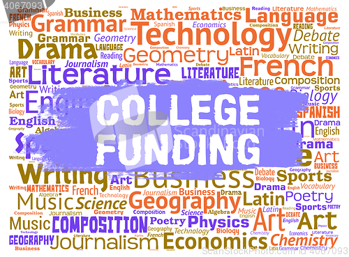 Image of College Funding Represents Finance Fundraising And Educated