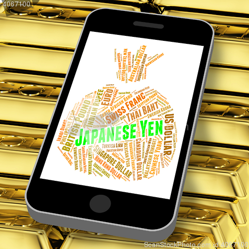 Image of Japanese Yen Represents Worldwide Trading And Coin