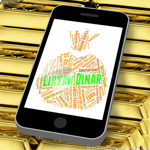 Image of Libyan Dinar Indicates Forex Trading And Coin