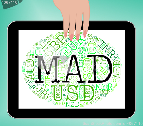 Image of Mad Currency Means Worldwide Trading And Currencies