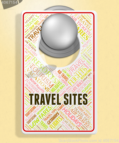 Image of Travel Sites Shows Vacationing Vacations And Tours