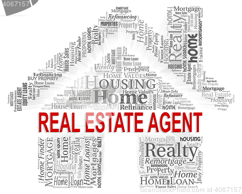 Image of Real Estate Agent Indicates For Sale And Agents