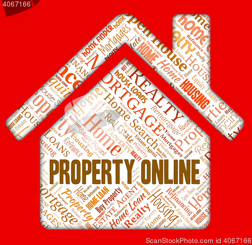 Image of Property Online Indicates Web Site And Apartments