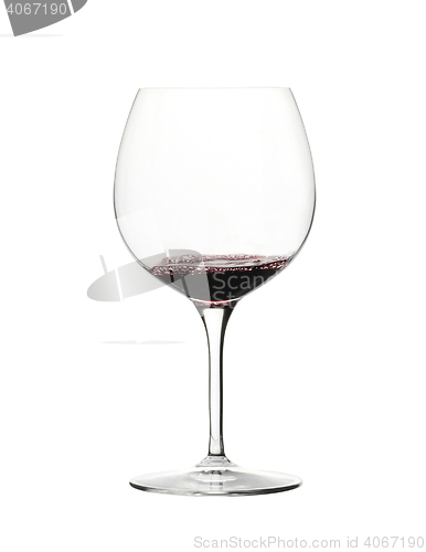 Image of Red wine in a glass isolated 