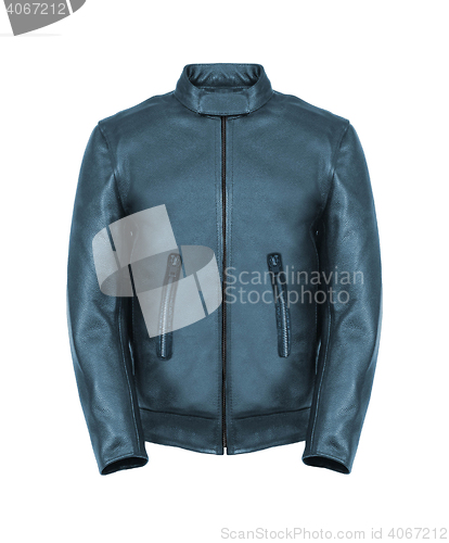 Image of leather jacket isolated