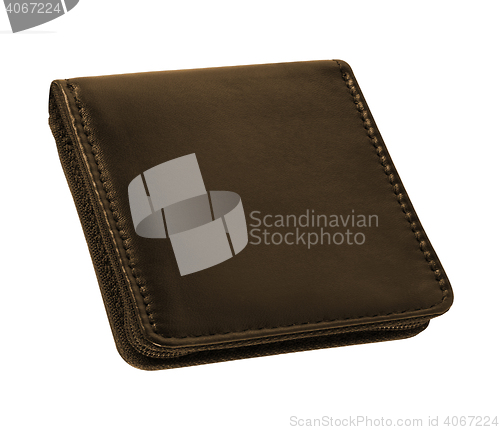 Image of men\'s leather wallet isolated on white