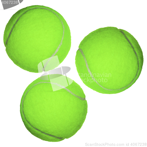 Image of Tennis ball isolated on white