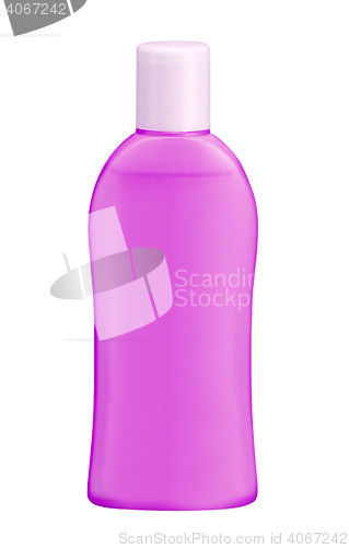 Image of Shampoo bottle isolated