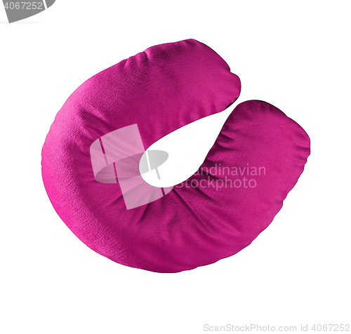 Image of neck pillow isolated on white