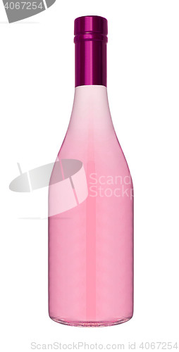 Image of Bottle of champagne isolated