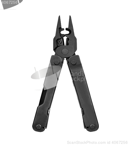 Image of Steel multitool isolated on white