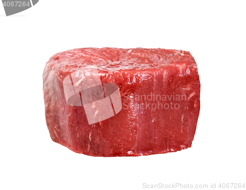 Image of beef steak in white background