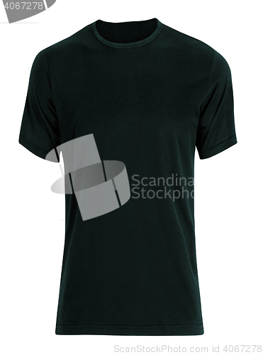 Image of black t-shirt isolated