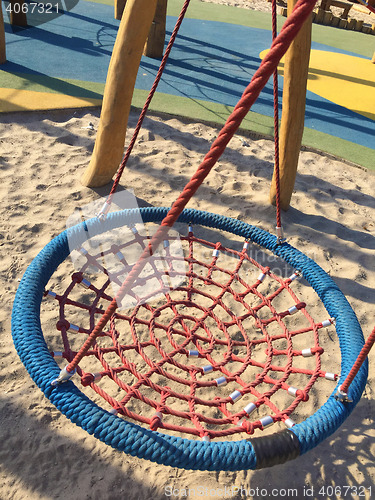 Image of Set of net crawl constructions on kids playground