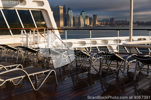 Image of Deck of a cruise ship
