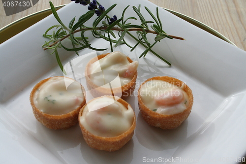 Image of Croustades with shrimps
