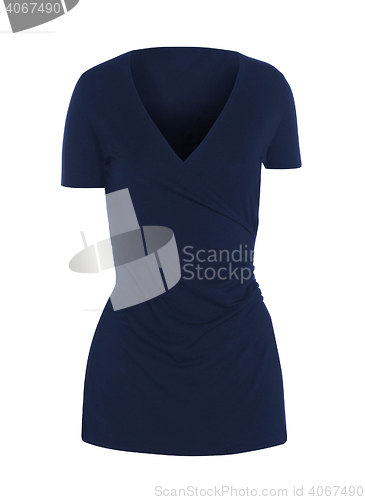 Image of blue dress isolated