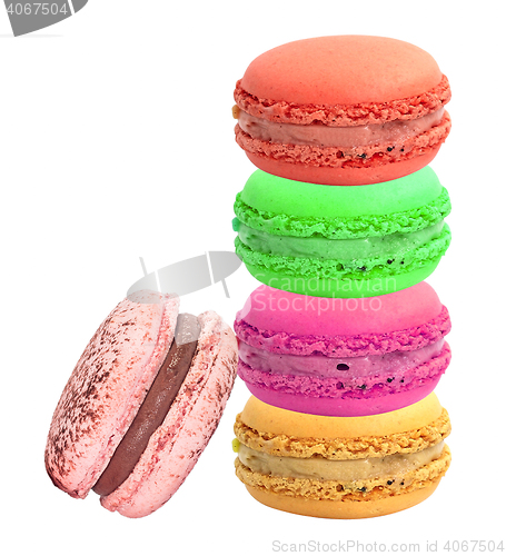 Image of french sweet delicacy, macaroons