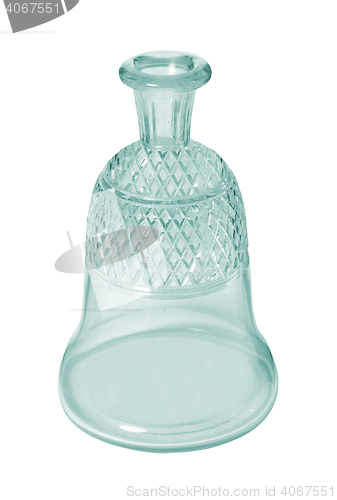 Image of Closeup of a glass wine carafe