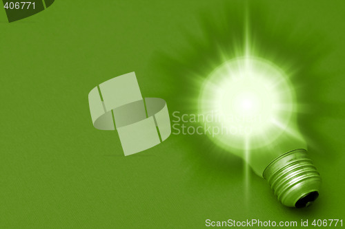 Image of Background with lit lightbulb