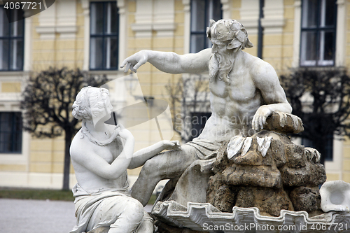 Image of Vienna - fountain in castle Schonbrunn