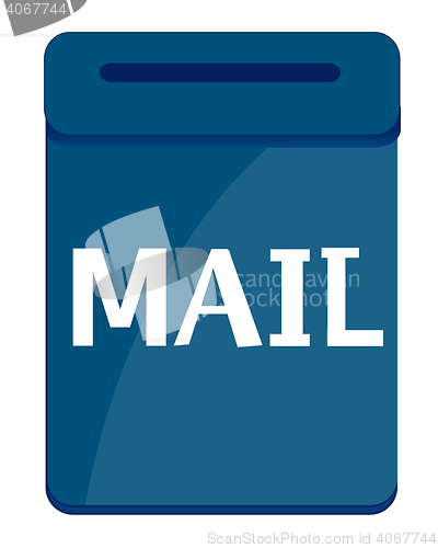 Image of Box postal blue