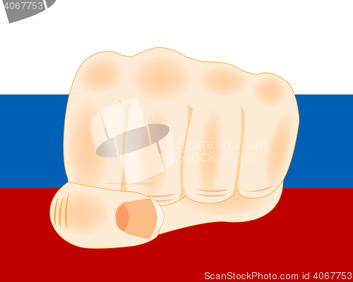 Image of Flag and fist