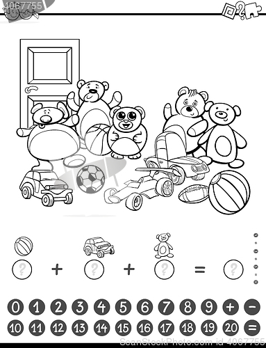 Image of maths activity for coloring