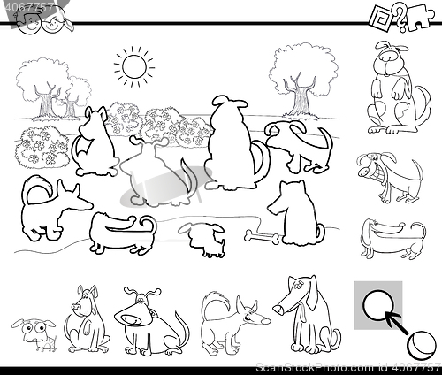 Image of educational task for coloring