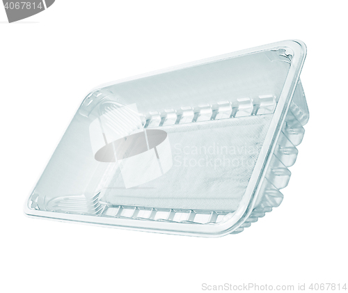 Image of Plastic food package isolated