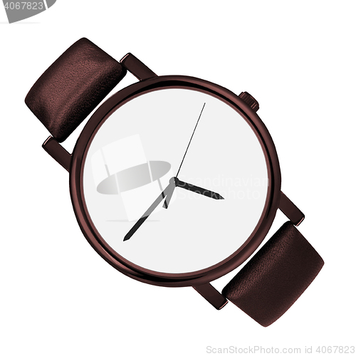 Image of modern watch isolated 