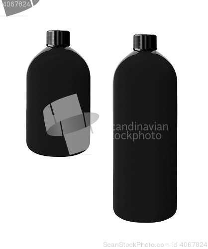 Image of Black shampoo bottle