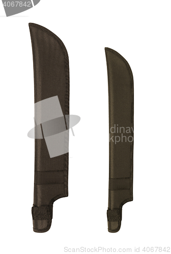 Image of knife cases on white backgroun