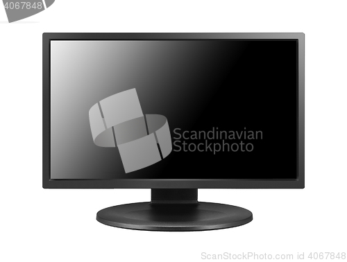 Image of monitor isolated on white