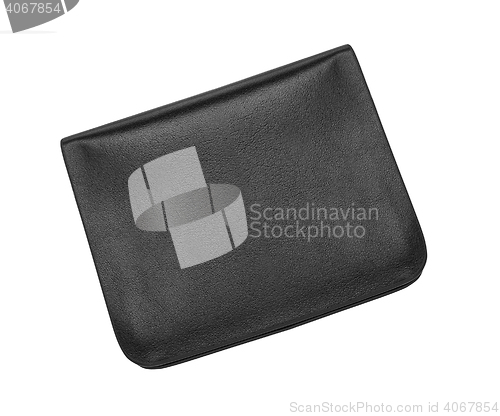 Image of black and blue wallet isolated