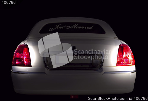 Image of White limo