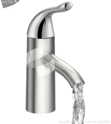 Image of Closeup of water-supply faucet