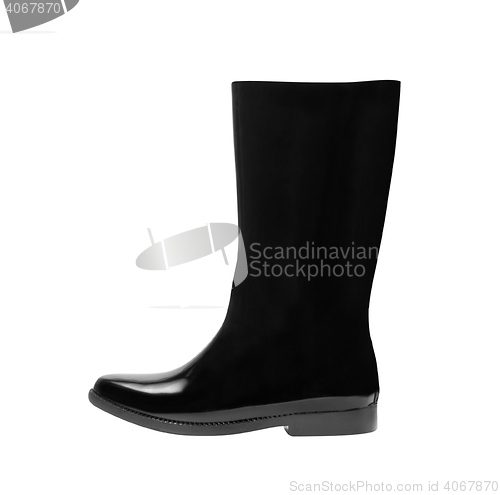Image of Black gum boots