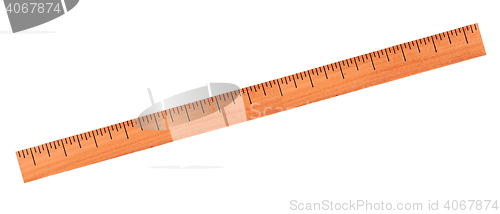 Image of XL Wooden Ruler with Path