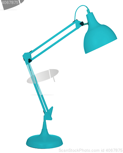 Image of Blue desk lamp