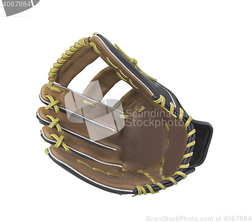 Image of leather baseball glove