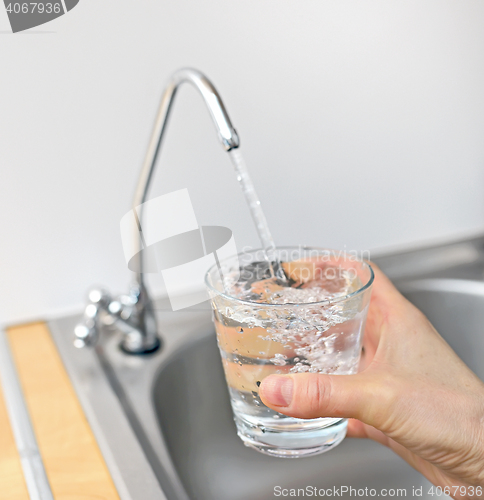 Image of A glass of water